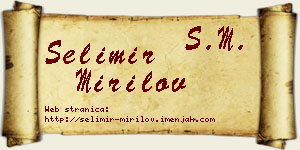 Selimir Mirilov vizit kartica